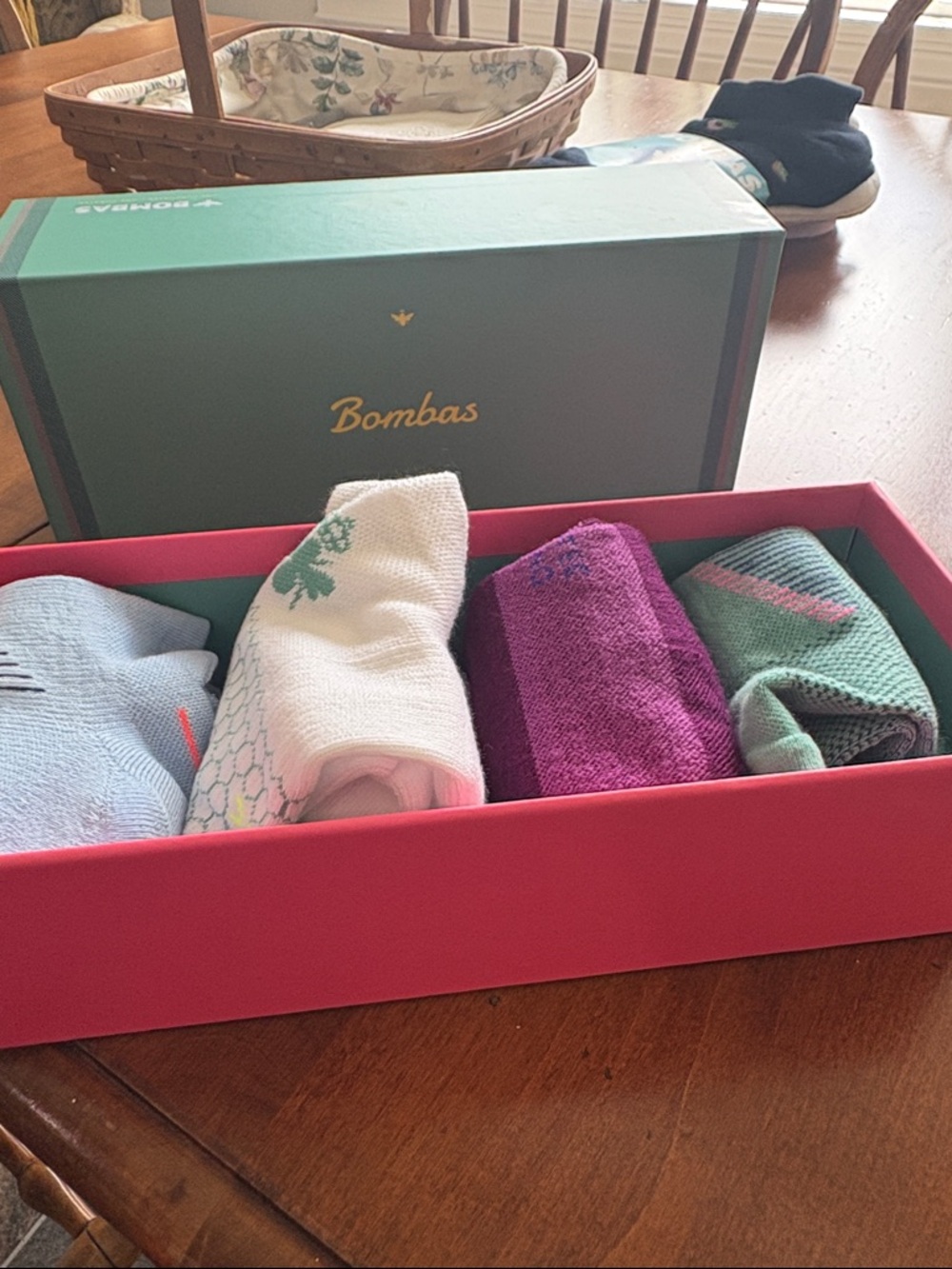 Bombas Women's Sock Gift Box - Teal, White, Purple, Mint